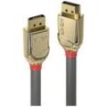 LINDY Anschlusskabel DisplayPort Stecker, DisplayPort Stecker 0.50 m Gold, Grau 36290 DisplayPort-Kabel