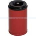 Papierkorb VAR Mülleimer feuersicher Stahlblech 15 L rot für optimalen Schutz pulverbeschichtet, inklusive Kopfteil