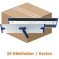 Klettmophalter MopKnight Alu Kletthalter silber 50 cm Karton 25 Stück, stabile Ausführung, mit arretierbarem Gelenk