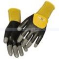 Arbeitshandschuhe Thor Flex Dry schwarz-gelb L (9) Gr. 9, nahtlos gestrickter Polyester Handschuh