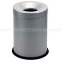 Papierkorb Orgavente Grisu aus Stahl grau 15 L feuersicher selbstlöschender Papierkorb