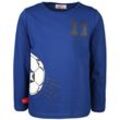Volltreffer - Langarm-Shirt FOOTBALL NO 11 in royalblau, Gr.80