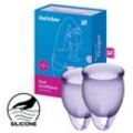 Satisfyer Feel Confident - Menstrual Cup Set, 15 & 20 ml