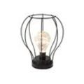 LED Deko-Lampe im Industrial Style 18,5 x 18,5 x 21 cm schwarz
