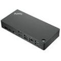 ThinkPad Universal USB-C-Dockingstation Lenovo, 2 x DP/1 x HDMI, diverse USB-Anschlüsse, LAN, B 171 x T 80 x H 37,5 mm, schwarz