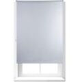 1 x Thermo Verdunklungsrollo, Hitzeschutz, Fenster Seitenzugrollo, Klemmfix ohne bohren 120x160, Stoff 116cm, weiß