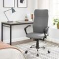 Songmics - Bürostuhl, ergonomischer Schreibtischstuhl, Drehstuhl, gepolsterter Sitz, Stoffbezug, höhenverstellbar und neigbar, bis 120 kg belastbar,