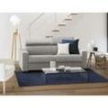 Dmora - Schlafsofa Daame, 2-Sitzer-Sofa, 100% Made in Italy, Wohnzimmersofa mit drehbarer Öffnung, mit verstellbaren Kopfstützen und schlanken