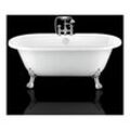 Rogier&mothes - Freistehende Badewanne mit Füßen chelsea Löwenfüße chrom 170 cm - Löwenfüße chrom