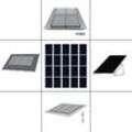 Mounting Systems - 4 reihiges Befestigungssystem für Solarmodule, Montage zur Hochkant Verlegung bei 4 Module für Flachdach