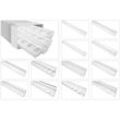 Marbet Design - Stuckleisten weiß gemustert, eps Styropor formfest, Marbet Deckenleisten Serie-B: B-15 / 61x80mm, 2 Meter / 1 Leiste