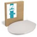 Antibakterieller WC-Sitz Essential Soft, Duroplast Toilettendeckel, Fast-Fix, Edelstahlscharnier, universale O-Form, ovaler Toilettensitz, Komfort