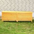 140CM Holz Auflagenbox Kissenbox Gartenbox Gartentruhe Auflagen Truhe Holztruhe