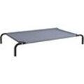 Lionto - Hundeliege Outdoor erhöhtes Hundebett Haustierliege (xl) 117x85 cm Grau - grau