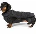 Fashion Dog - Hundemantel speziell für Dackel - Schwarz - 43 cm