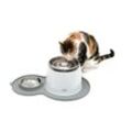 Cat'it - Catit Combo Trinkstahl+ Teppich mit Feeder
