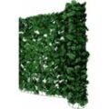 Balkonsichtschutz, Sichtschutz Windschutz Verkleidung für Balkon Terrasse Zaun 300x150cm Blatt dunkel - green