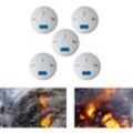 Swanew - co Melder Alarm 5x Kohlenmonoxid Gasmelder Rauchmelder Gaswarner lcd Anzeige Kohlenmonoxidmelder Brandschutz co Sensor