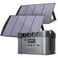Allpowers - S2000 1500Wh Tragbares Powerstation 2000W (Spitze 4000W) akku Solargenerator Mobiler Stromspeicher Power Station mit 2x 200W Faltbares