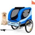 Happypet - Hundefahrradanhänger mit Anhängerkupplung Hunde Fahrradanhänger klappbar Anhänger für Hunde Hundeanhänger Hundebuggy mit Luftreifen Für
