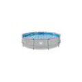 EXIT Soft Grey Pool ø360x76cm mit Filterpumpe - grau