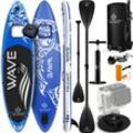 KESSER® SUP Board Aufblasbar Set mit Sichtfenster Stand Up Paddle Board Premium Surfboard Wassersport 6 Zoll Dick Komplettes Zubehör 130kg