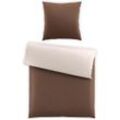 SCHLAFWOHL SILVER® 2-tlg. Wendebettwäsche 100% Baumwolle Reinforce mit Reißverschluss • Bett Decke • Bettbezug • Bettdeckenbezug • Bettgarnitur • Ökotex Zertifiziert • 140 x 200 cm & 135 x 200 cm