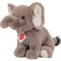 Teddy Hermann® Kuscheltier Elefant sitzend 25 cm, grau