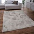 Teppich Wohnzimmer Kunstfell Plüsch Hochflor Shaggy Super Soft In Grau 160x230 cm - Paco Home