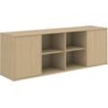 Hammel Furniture Sideboard Mistral, Hochwertig Schrank, hängend/stehend montierbar, mit zwei Türen, B: 177 cm, anpassungsbar Designmöbel, braun|weiß