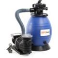 Sandfilteranlage 370 w mit 26l Filtertank und selbstansaugender Pumpe 13200 l/h, Sandfilterpumpe, Pool-Pumpe - Wiltec