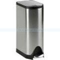 Simplehuman Butterfly Deluxe 30 L Edelstahl matt CW1824 mit Kunststoff-Inneneimer, Antifingerprint