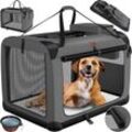 Lovpet - Hundebox Hundetransportbox faltbar Inkl.Hundenapf Transporttasche Hundetasche Transportbox für Haustiere Hunde und Katzen