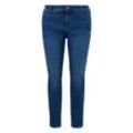 Große Größen: Schmale Jeans in 5-Pocket-Form, mit Destroyed-Effekten, blue Denim, Gr.54