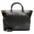 Lazarotti Bologna Leather Shopper Tasche Leder 36 cm black