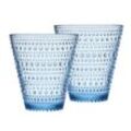 Iittala - Kastehelmi Trinkglas 30 cl, aqua (2er-Set)