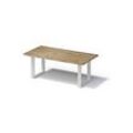 Bisley Fortis Table Regular, 2000 x 1000 mm, gerade Kante, geölte Oberfläche, O-Gestell, Oberfläche: P natürlich / Gestellfarbe: 396 verkehrsweiß
