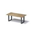 Bisley Fortis Table Regular, 2000 x 1000 mm, gerade Kante, geölte Oberfläche, O-Gestell, Oberfläche: P natürlich / Gestellfarbe: 334 anthrazitgrau