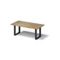 Bisley Fortis Table Regular, 2000 x 1000 mm, gerade Kante, geölte Oberfläche, O-Gestell, Oberfläche: P natürlich / Gestellfarbe: 333 schwarz