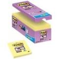 Post-it Super Sticky Notes Haftnotizen 76 x 76 mm Gelb 90 Blatt Vorteilspack 14 Blöcke + 2 GRATIS