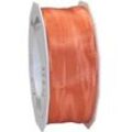 PRAESENT Seidenband 4644025-034 Lachs 40 mm x 25 m 2 Stück