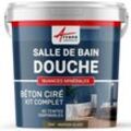 Beton ciré: Kit betonbeschichtung | kunstharz-beton Badezimmer begehbare Dusche - Wasserdichte Beschichtung - Marron-glacé-Braun - kit 10 m2 (2