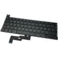 Trade-shop - Laptop Notebook Tastatur Keyboard Deutsch qwertz kompatibel mit Apple MacBook Pro 13 2020 A2338 emc 3578 / Schwarz, ohne Rahmen
