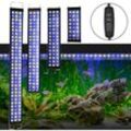 20W Aquarienbeleuchtung, Aquarium led Beleuchtung, einstellbare Zeitschaltung einstellbare Helligkeit, für 72-75cm Fischbecken - Schwarz