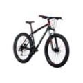 KS Cycling Mountainbike Hardtail 27,5'' Plus Xceed Schwarz-Rot RH 46 cm