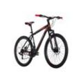 KS Cycling Mountainbike Hardtail 26" Catappa schwarz-rot RH 50 cm