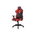 ELITE Gaming-Stuhl PREDATOR, ergonomisch, Höhe verstellbar, bis 150 kg, 3D-Armlehnen, Wippmechanik (Rot/Schwarz)