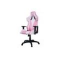 ELITE Gaming-Stuhl PREDATOR, ergonomisch, Höhe verstellbar, bis 150 kg, 3D-Armlehnen, Wippmechanik (Pink/Weiß)