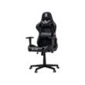 ELITE Gaming-Stuhl DESTINY, Rücken- und Nackenkissen, Wippmechanik, bis 170kg, Sitzhöhe 45-55, MG200 (Schwarz)