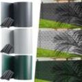 PVC Sichtschutzstreifen Doppelstabmatten Zaun Gartenzaun Sichtschutz Anthrazit PVC Sichtschutzfolie für Doppelstabmattenzaun.4x35m.Schwarz